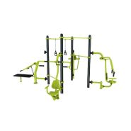Station Combo 4-2 - Barre traction,  TRX, Pull, Push, Chaise romaine, Chest press_1