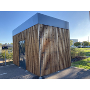 Abri vélo collectif sécurisé SECU10 - Fermé avec éclairage solaire en option - Fermeture digicode ou canon européen_2