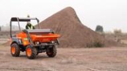 Dumper compact à châssis rigide - D201RHS - Ausa avec pelle à chargement automatique, capacité 2 tonnes, traction 4x4_1