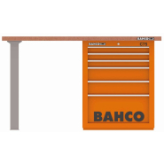 Établi usage intensif avec plateau MDF robuste, 2 pieds, 6 tiroirs de rangement - 1495KH6WB15TD_1