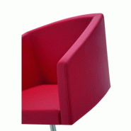 Fauteuil d'accueil sur roulettes ALIAS - Officity. - Bleu roi_1