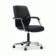Fauteuil de direction Giroflex 64 Manager - haut dossier en cuir avec appuie-tête et mécanisme synchrone Organicmove_1