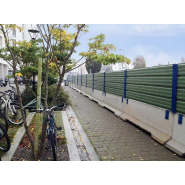 Palissade tôle bac acier pour l'accès, la fermeture, le contrôle et la sécurité des chantiers, des espaces publics et des lieux de rassemblement_1