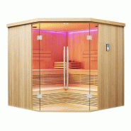 SAUNA D'ANGLE BOREAL® EVASION CLUB PRO 214C - 5 À 7 PLACES - 214*214*210_1