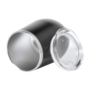 Mug thermos - double paroi en acier inoxydable recyclé - 350 ml - couleur noire_1