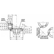 A1-47 - Engrenage conique spiro-conique en acier - Michaud Chailly - Module 1,0_1