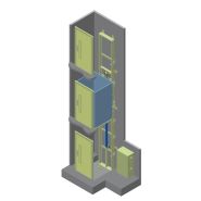 Monte-charge compact pour bâtiments industriels - Kleemann Hellas - charge de 300 à 1500 kg - hydraulique et personnalisable_1