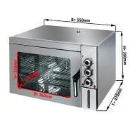 Four mixte à vapeur 30 litres en acier inoxydable - plaque gn2/3 prof.40 mm_1