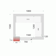 Kit de rayonnage pour Chambres Froides Négatives Tefcold CRNF1815_1