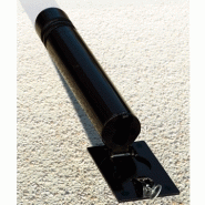 Potelet rabattable Solibloc City - diamètre 114mm - acier peint sur zinc - réf : 8206670_1