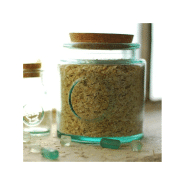 1 grand pot rond en verre 2,3 litres authentic avec bouchon en liege