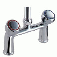 Douchette 2 trous avec 2 vannes mélangeuses et robinet - Hauteur 1180 mm_1