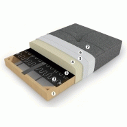 INNOVATION LIVING  FAUTEUIL DESIGN SOFABED CUBED 02 WOOD TWIST GRANITE CONVERTIBLE LIT 200*90 CM_1