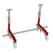 Support pliable porte radiateur en acier - réglable - charge max 250 kg - avec roulettes pleines_1