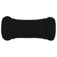 Vidaxl corde de travail noir 5 mm 25 m polyester 152807_1