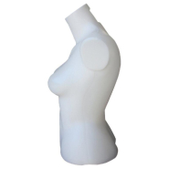 Buste à poser femme blanc H60cm - Polypropylène léger et maniable_1