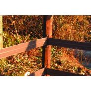 Clôture pour chevaux - Horse Stop - Rouleau Hors’Rail 200m 3 fils marron - Lice polyéthylène 11 cm anti-UV, armature acier haute résistance_1