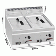 Friteuse à gaz professionnelle 2x8 litres à poser_1