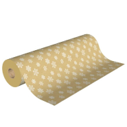 Papier cadeau kraft brun Flocons blancs en 0,70x250m_1
