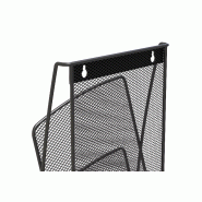 Présentoir mural mesh noir à la française 1/3 A4 N_1