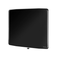 Radiateur verre connecté Verali horizontal 1000W noir brillant - Atlantic - 507659_1