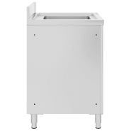 Vidaxl évier de cuisine commercial 60x60x96 cm acier inoxydable 147227_1