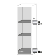 Armoire de sécurité S-CLASSIC-90 modèle S90.196.060.WDASR - Réf 30230-001-33453 - Type 90 - Stockage de substances inflammables selon NF EN 14470-1_1