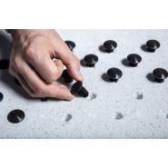 Clou podotactile Iziclou - SIG France - Ø 25 mm x 5 mm - Alliage polymères - Pose intérieure et extérieure_1