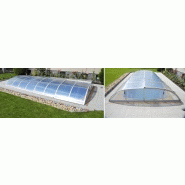 Abri piscine bas Constellation / téléscopique / motorisé / en aluminium et polycarbonate_1