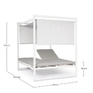 Daybed Konnor blanc CX21 149 x 213 x 196 cm_1