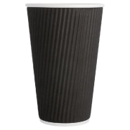 Gobelet boissons chaudes double paroi carton ondulé 48cl Black Edition - par 500_1