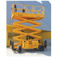Nacelle ciseaux diesel 15 m - plateforme 4 m avec extension 6 m - pose d'enseignes, élagage, décorations, location_1