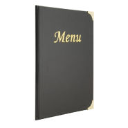 Protège-menu A4 noir 8 pages tradition 24x31,5cm_1