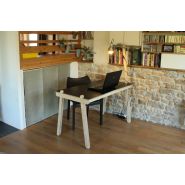9006 - Bureau droit design en bois réversible avec mât pour éclairage - Openwood - Made in France - démontable à la main_1