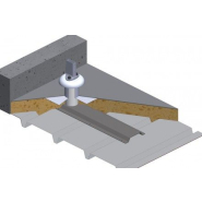 Garde-corps sur bac à étancher, pour toitures-terrasses - Fixation avec 8 vis Drillnox DBS2 - Vectaco_1