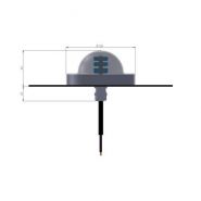 Mini balise tunnel Vision T - plot routier - ECCElectro - Ø80mm, hauteur 40mm, LED bleues ou ambres, étanche IP67_1