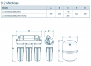 Osmose inverse domestique Genius Pro 50 Cabel 304040-01 - 5 étapes de filtration - Production d'eau à faible teneur en sel_1