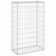 Vidaxl mur en gabion avec couvercles acier galvanisé 60x30x100 cm 147811_1