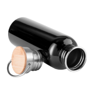 Gourde de sport en acier inoxydable - 750 ml - bouchon en bambou - livrée dans une boîte cadeau_1