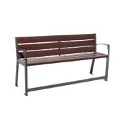 Banc urbain en plastique recyclé - Silaos - esthétique et durable_1
