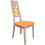 Chaise loane en bois massif et metal_1