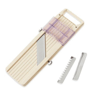 Mandoline japonaise 6,5 cm Benriner avec bac récupérateur et râpe_1