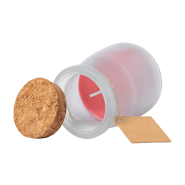 Bougie parfumée - Pot en verre - Parfum fraise - Rouge - 146g_1
