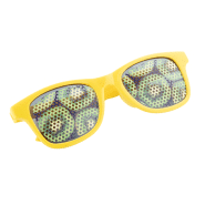 Lunettes de soleil pour enfants - protection UV 400 - plastique trendy - couleur jaune_1