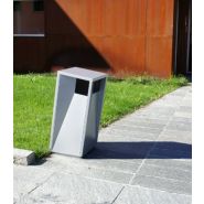 Corbeille publique en métal - 106ares2 ARES2 FIMA - dimensions 430x570x1000 mm_1