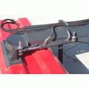 Balayeuse aligneuse pour relevage 3 points et attelage chargeurs frontaux