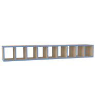 Banc 9 cases - avec casiers à chaussures - 12 coloris - taille T00 à T2 - Réf : V.BC9-LC