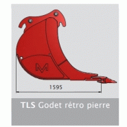 Godet de pelle pour pierres (tls) - martin - système intégré de transport 'BTS' - conception conique_1