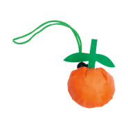 Sac shopping pliable - Forme de fruit - Polyester 190T - Couleur orange - Poids 22g_1