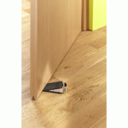 MOTTEZ - Cale de porte en caoutchouc avec poignée de préhension en inox - Semelle antidérapante striée - M029V_1